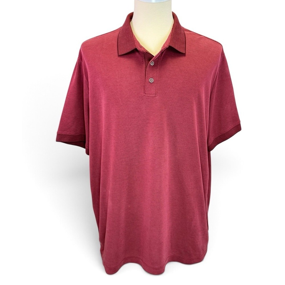 Tommy Bahama Red Maroon Short Sleeve Button Up Modal & Polyester Mens Size XXXL